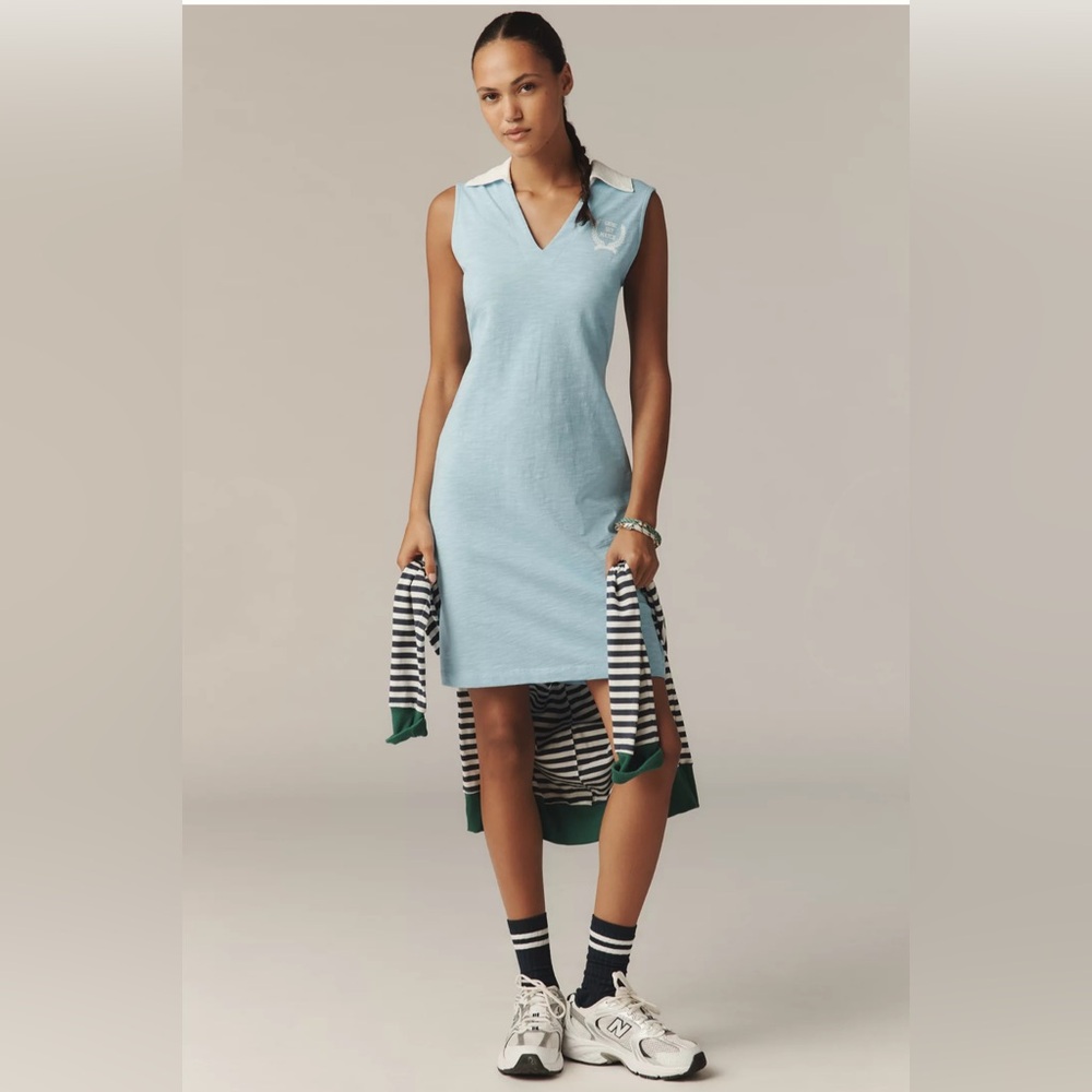 Sundry Sleeveless Polo Mini Dress
